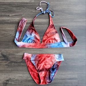 Lucky Brand Tie-dye Y2K swim suit
